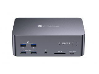 AV Access iDock B23 — новая док-станция для трёх мониторов 8K с KVM-переключателем